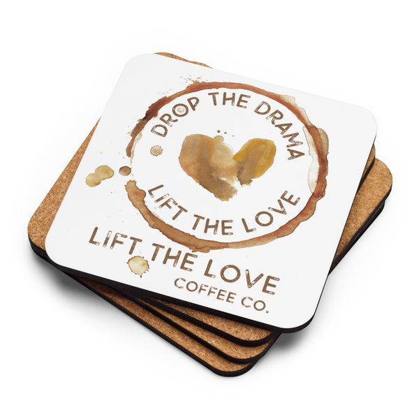 Lift the Love Cork-back coaster